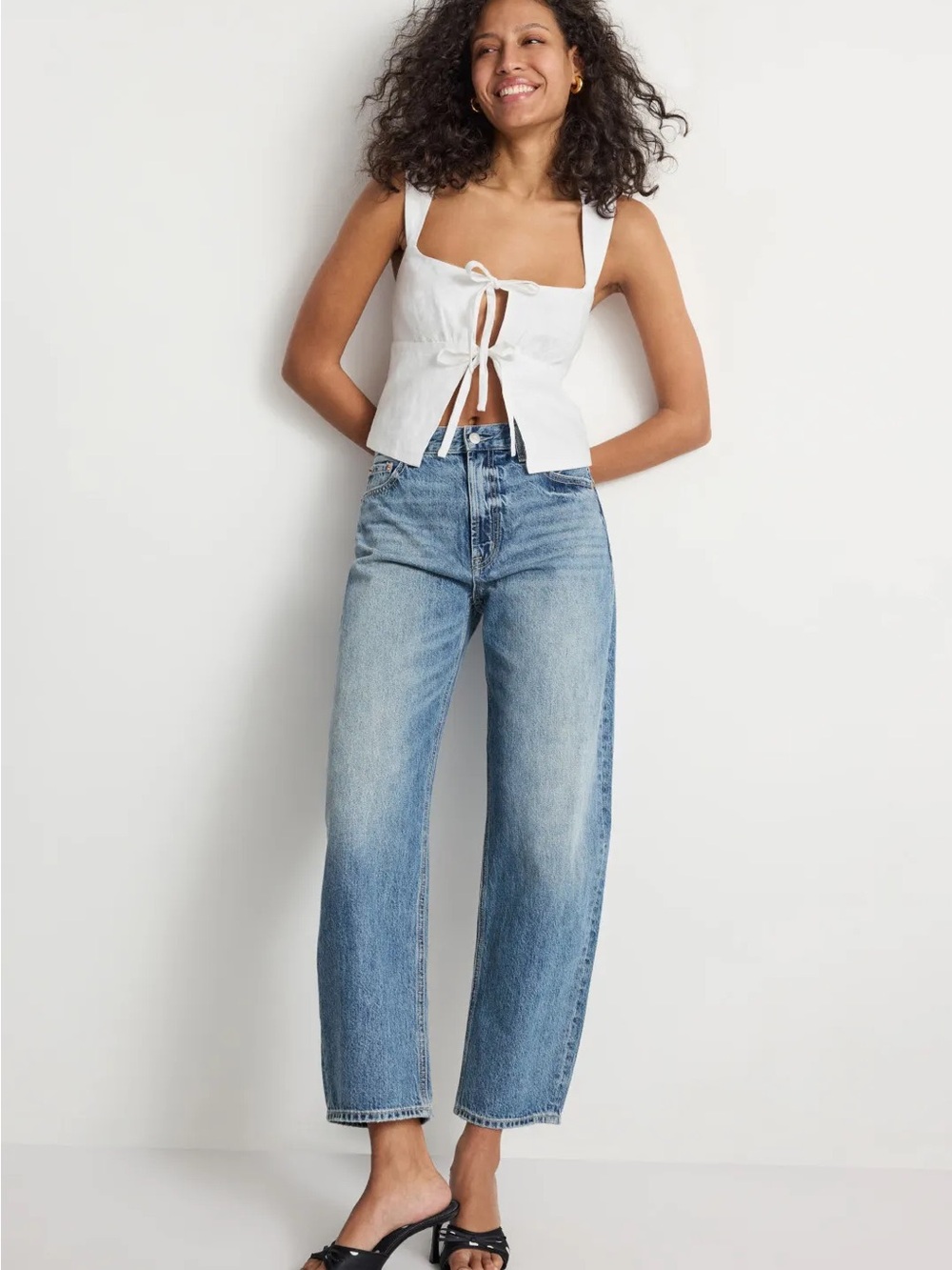 Reformation azalea top size 0 new w tags white linen